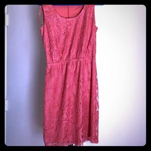 Coral Lace dress! Great spring/summer dress!